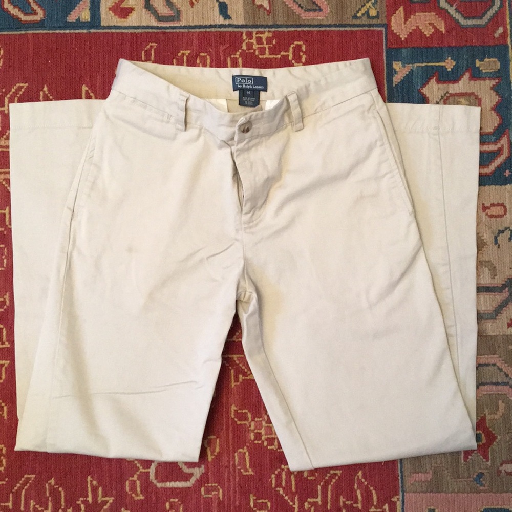 Boys Polo Khaki Pants - Size 14
